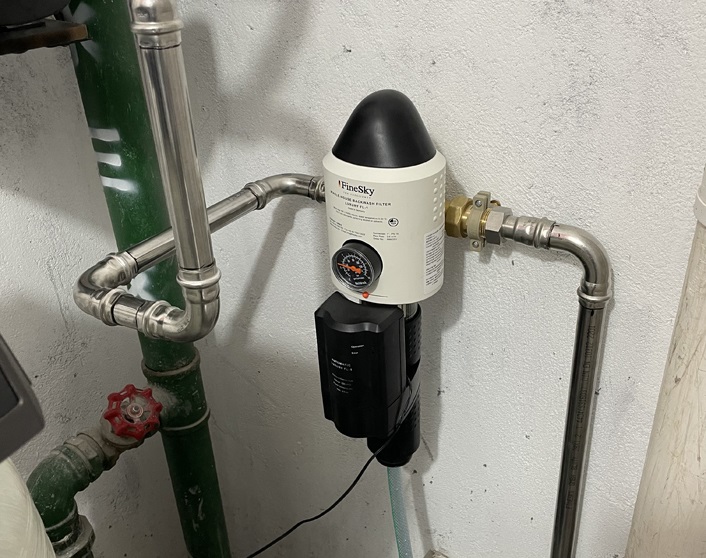 法茲前置過(guò)濾器+中央凈水機(jī)+軟水機(jī)